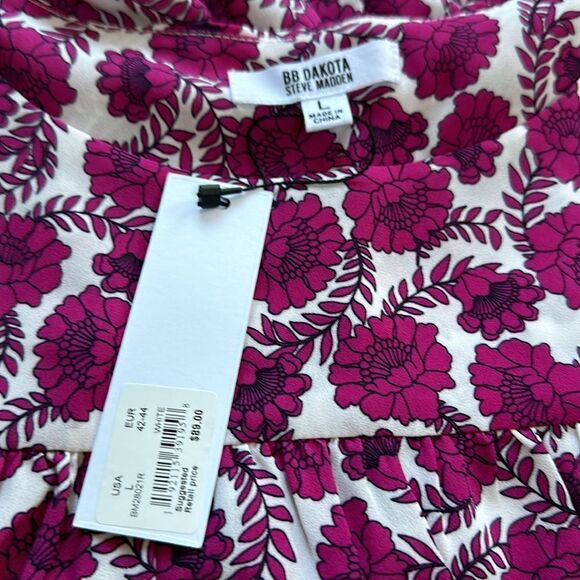 NEW BB Dakota by Steve Madden Patchwork Swing Oversized Flowy Babydoll Dress - Picture 3 of 8